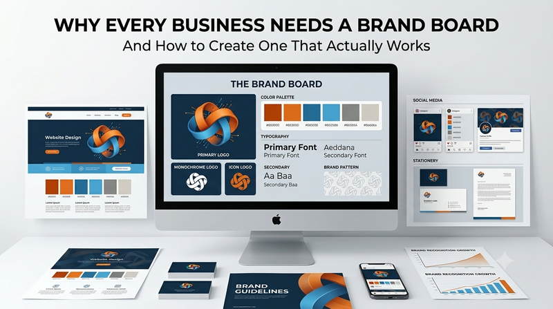 Why Every Business Needs a Brand Board (And How to Create One)